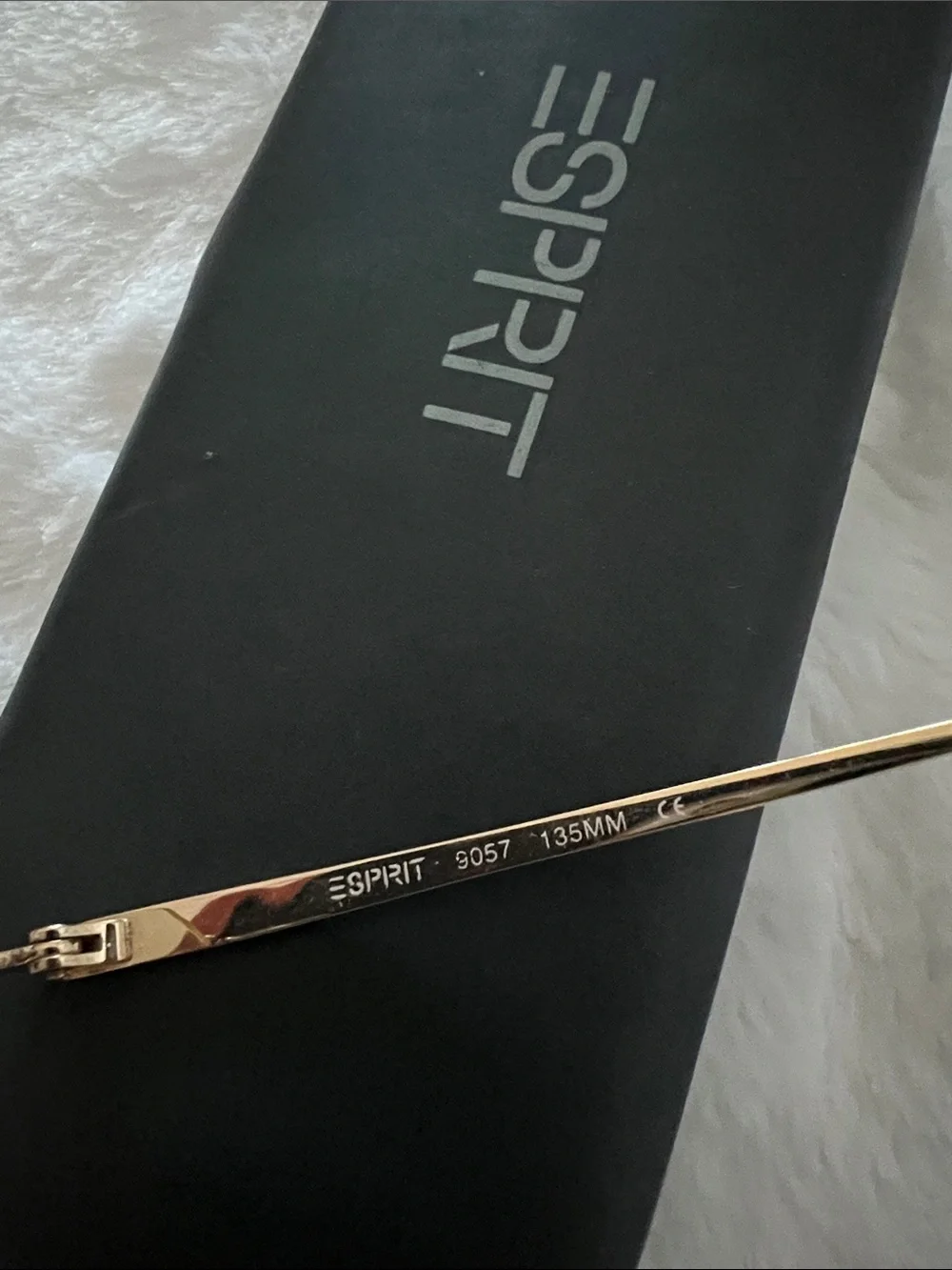 Esprit Gold Round Metal Glasses with Thin Frame